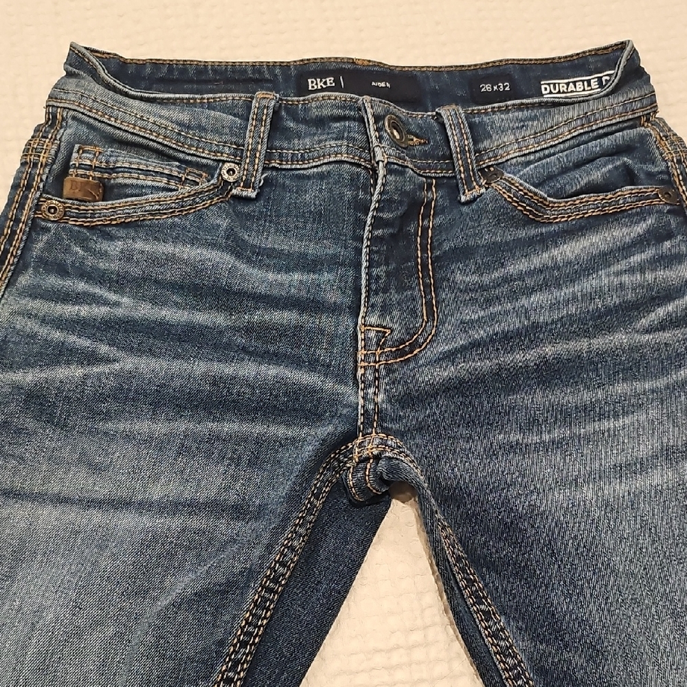 BKE Boy's Durable Blue Slim Jeans 26x32